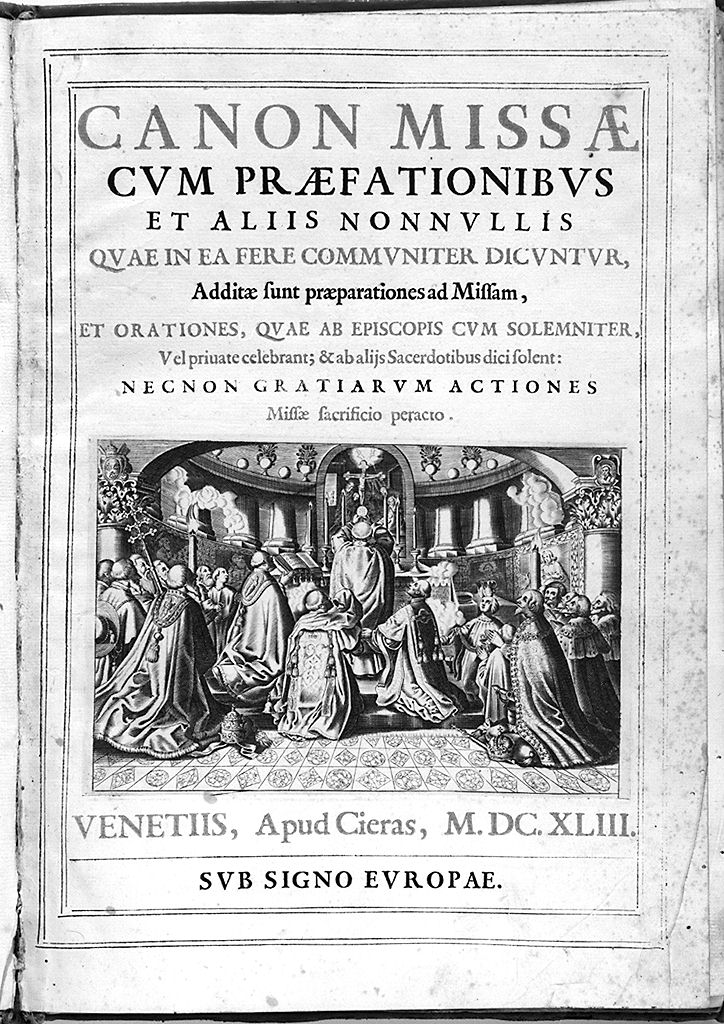 celebrazione della Messa e adorazione dei pastori (stampa, serie) di Faber John il Giovane (sec. XVII)