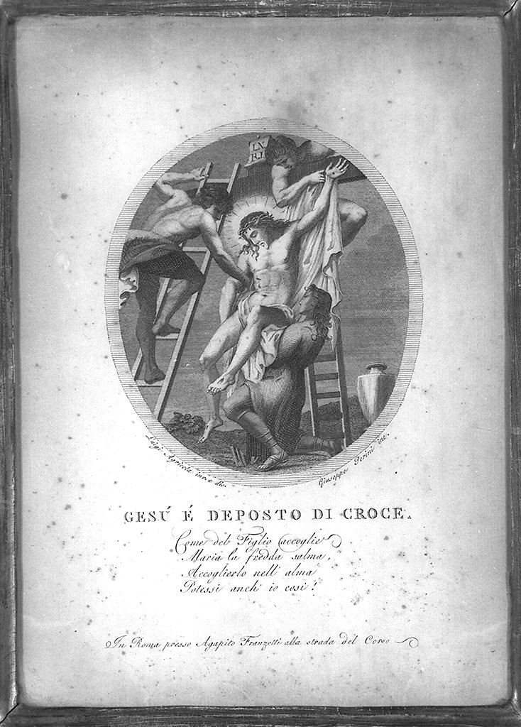 stazioni della Via Crucis (stampa, serie) di Agricola Luigi, Perini Giuseppe Sforza, Petrini Giovanni (fine sec. XVIII)