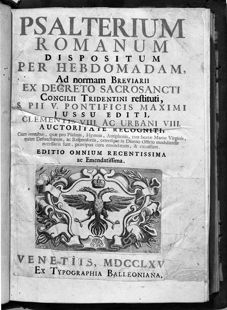 aquila bicipite sormontata da corona (stampa) di Zanchi Antonio, Piccini Elisabetto detta Suor Isabella (sec. XVIII)