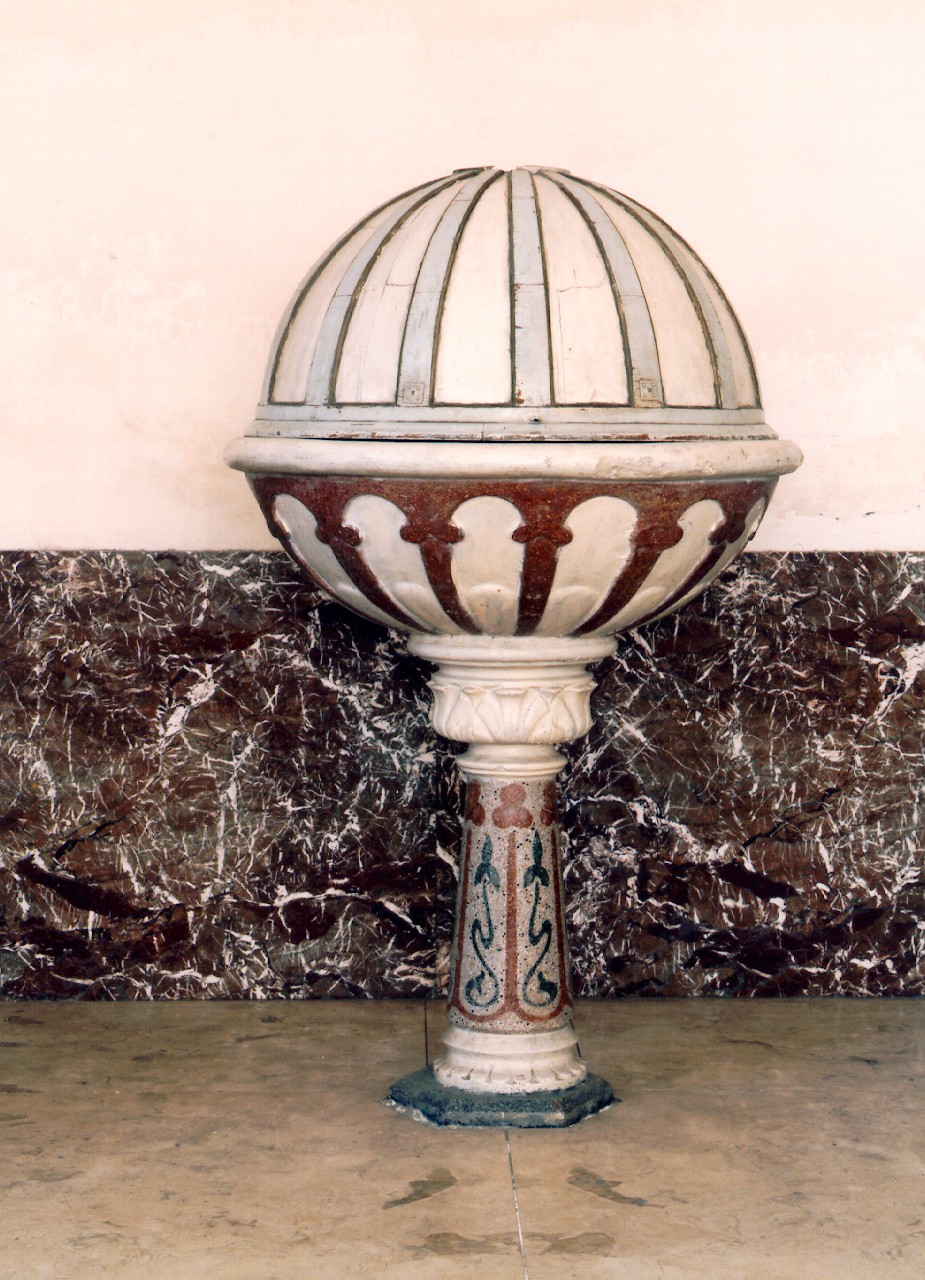 fonte battesimale - ambito siciliano (Seconda metà sec. XIX)