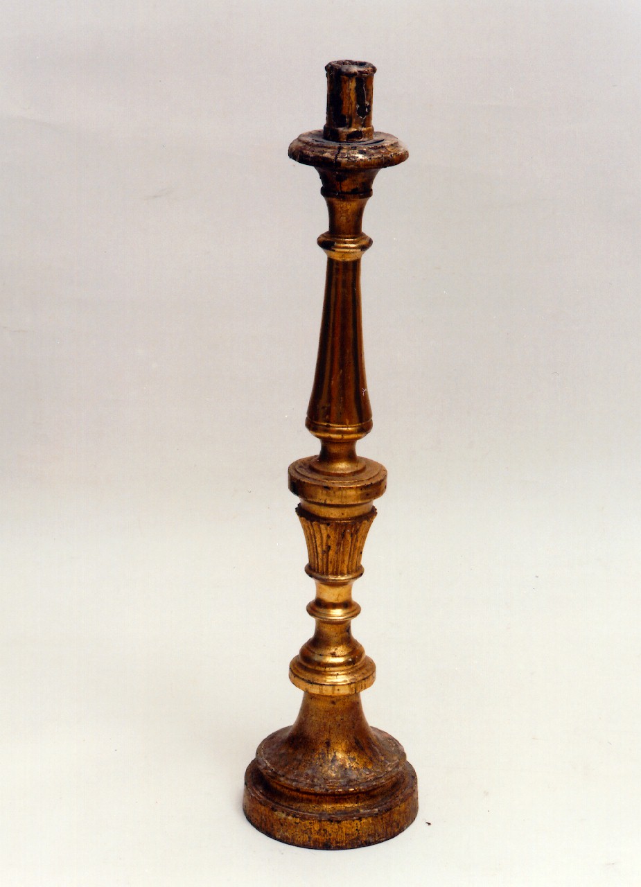 candelabro d'altare, serie - produzione siciliana (ultimo quarto sec. XIX)