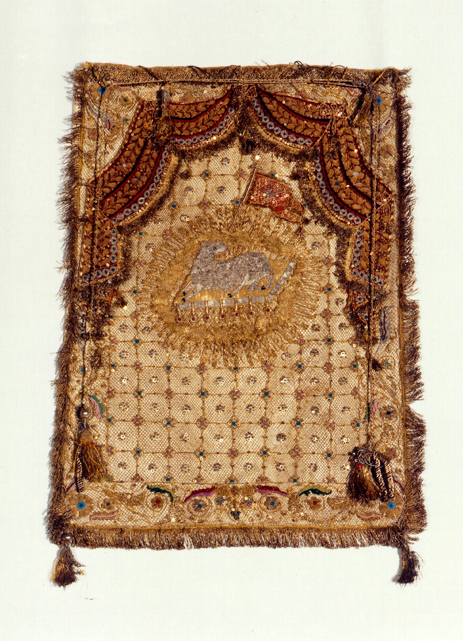 conopeo di tabernacolo - a cortina - manifattura siciliana (sec. XIX)