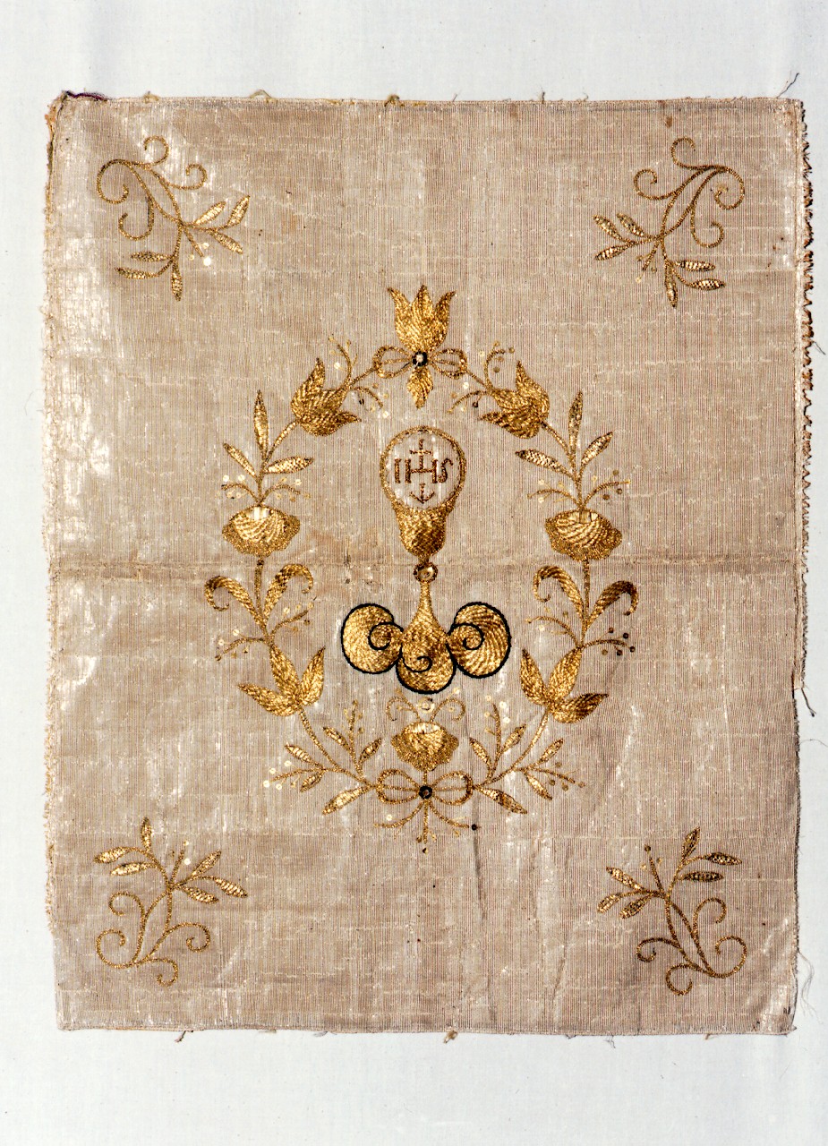 conopeo di tabernacolo - a cortina - manifattura siciliana (sec. XIX)