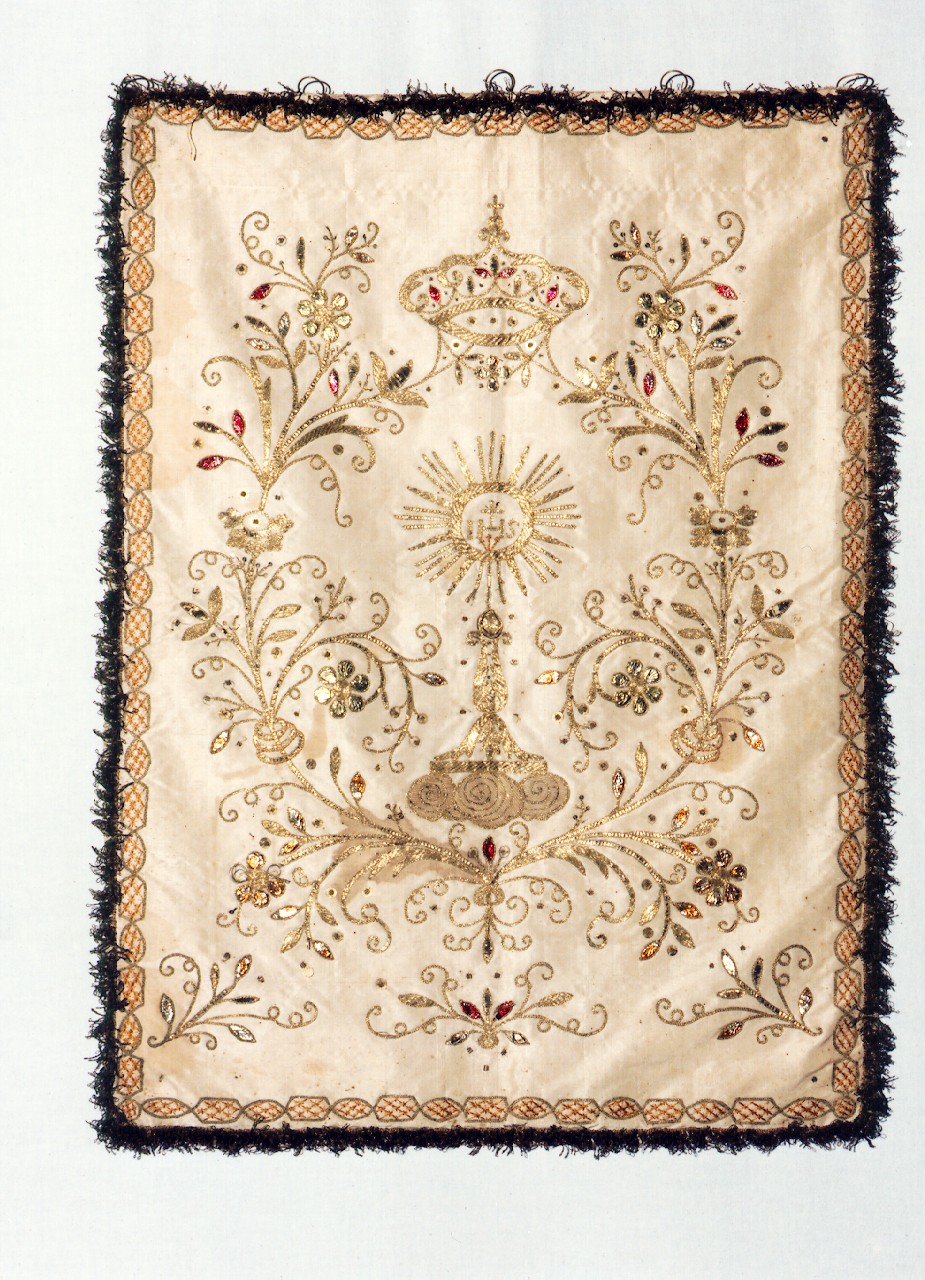 conopeo di tabernacolo - a cortina - manifattura siciliana (inizio sec. XIX)