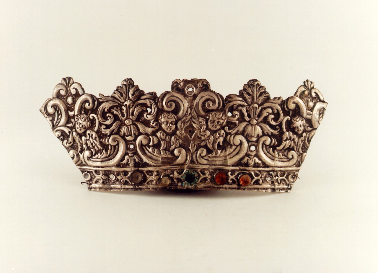 corona di immagine sacra - bottega siciliana (sec. XVIII)