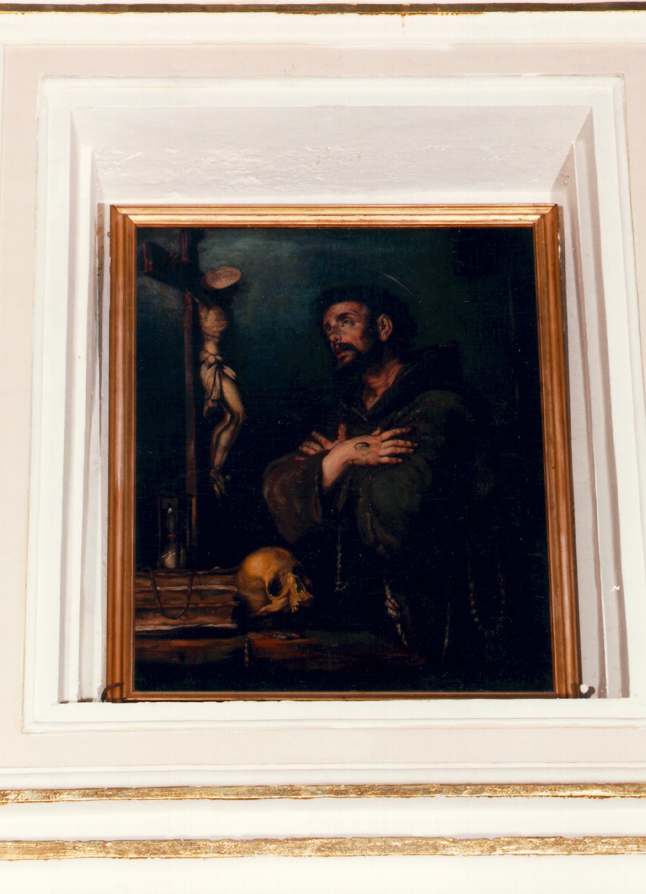 San Francesco d'Assisi in preghiera (dipinto) - ambito siciliano (sec. XIX)