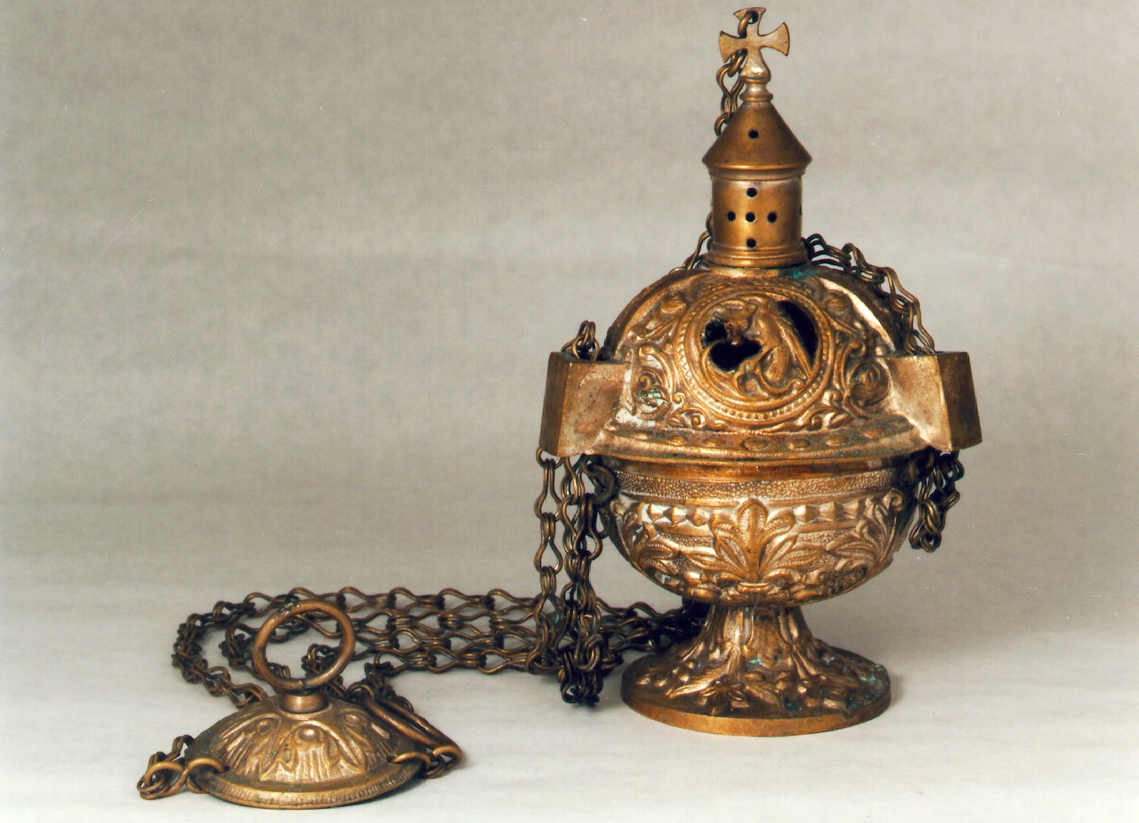 turibolo - a corpo sferico - bottega siciliana (fine sec. XIX)