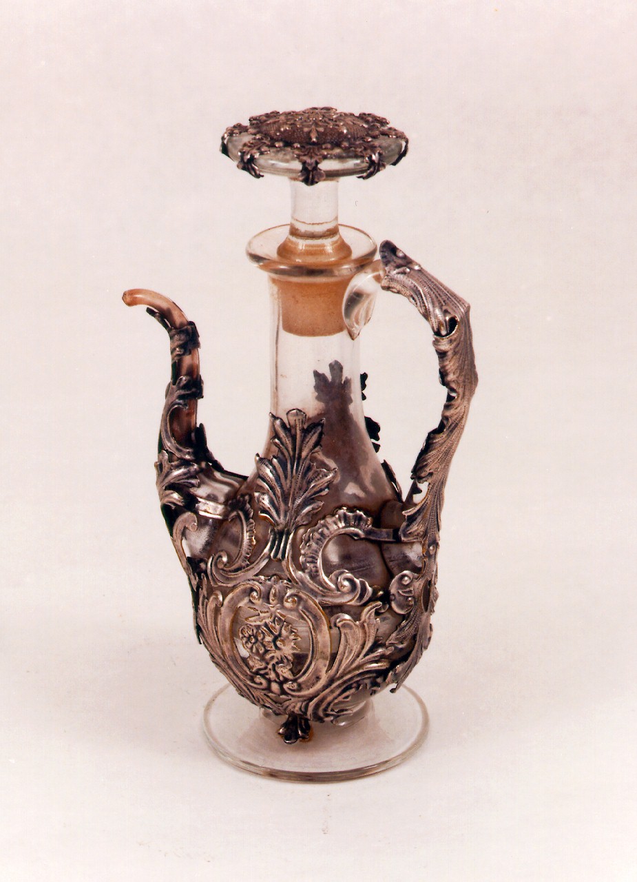 ampollina - a brocca con versatoio, serie - bottega siciliana (primo quarto sec. XX)