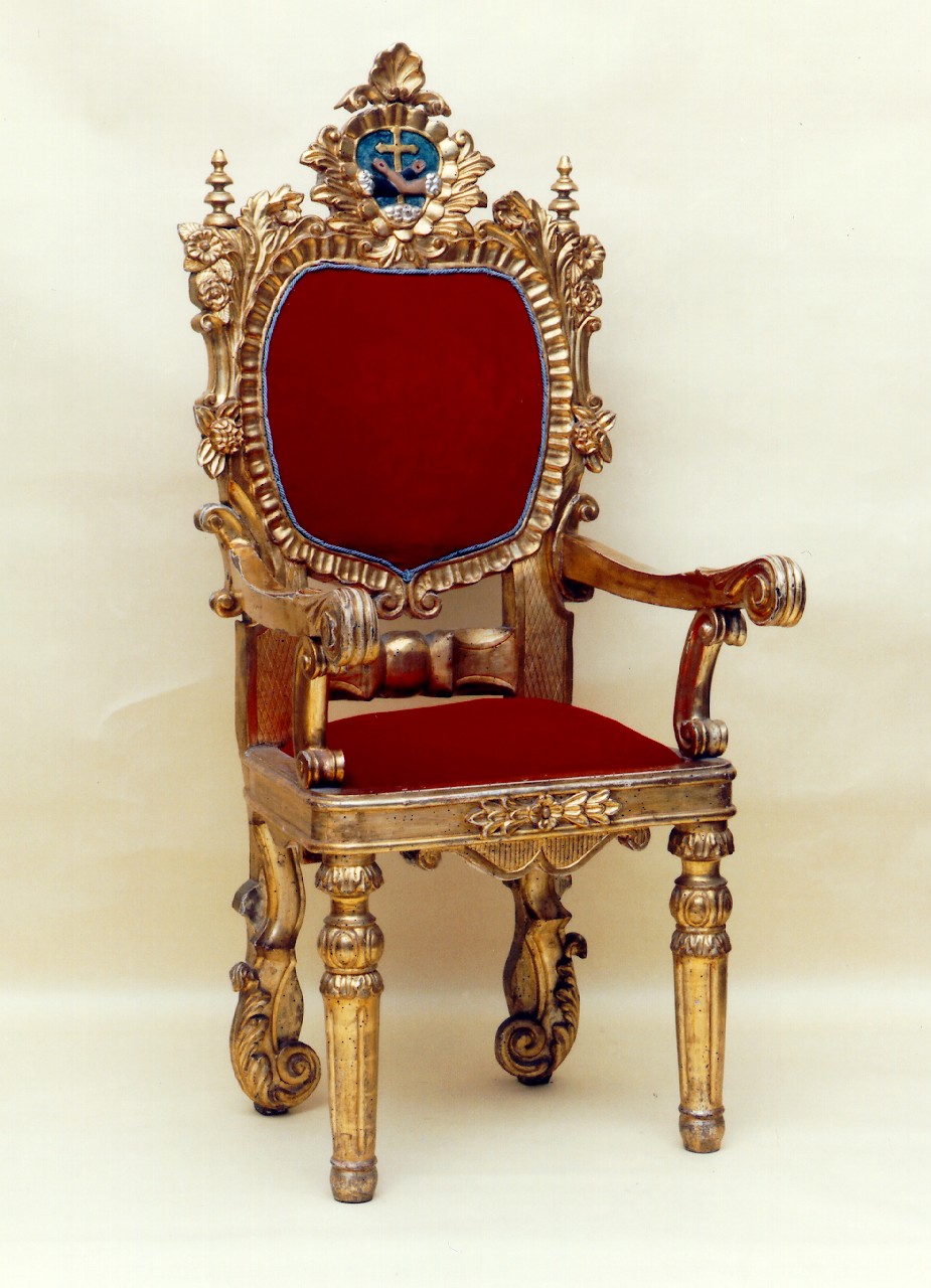 sedia del celebrante - produzione siciliana (Seconda metà sec. XVIII)