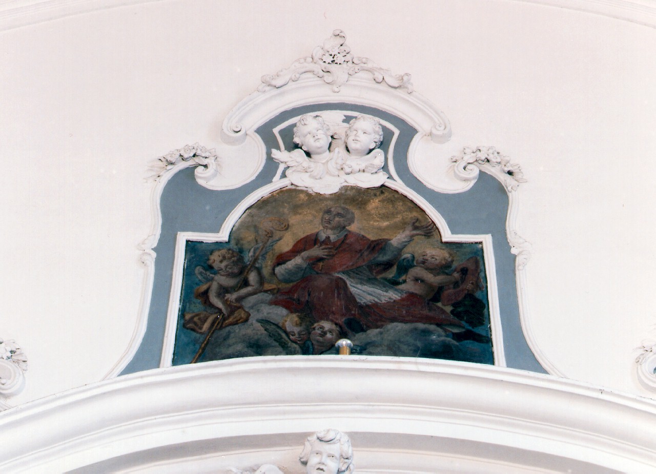 San Carlo Borromeo (dipinto murale) - ambito siciliano (Seconda metà sec. XVIII)