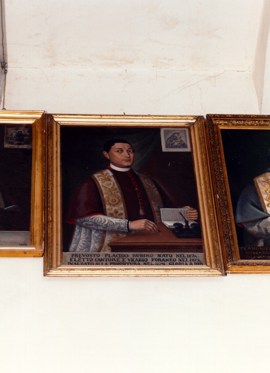 ritratto del preposto Placido Rubino (dipinto) - ambito siciliano (sec. XIX)