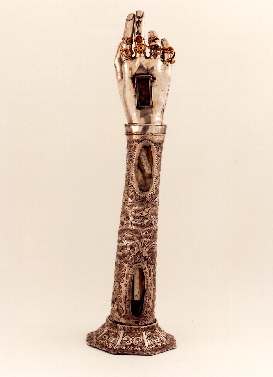 reliquiario - a braccio - bottega siciliana (sec. XIX)