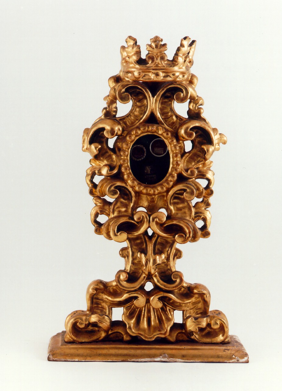RELIQUIARIO - A OSTENSORIO, serie - produzione siciliana (Seconda metà sec. XVIII)