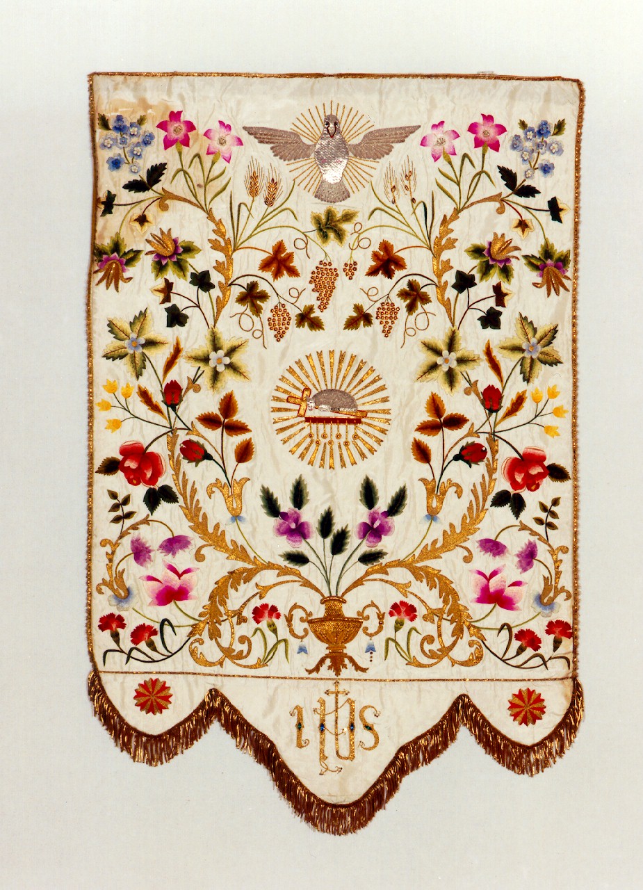 conopeo di tabernacolo - a cortina - manifattura siciliana (fine sec. XIX)