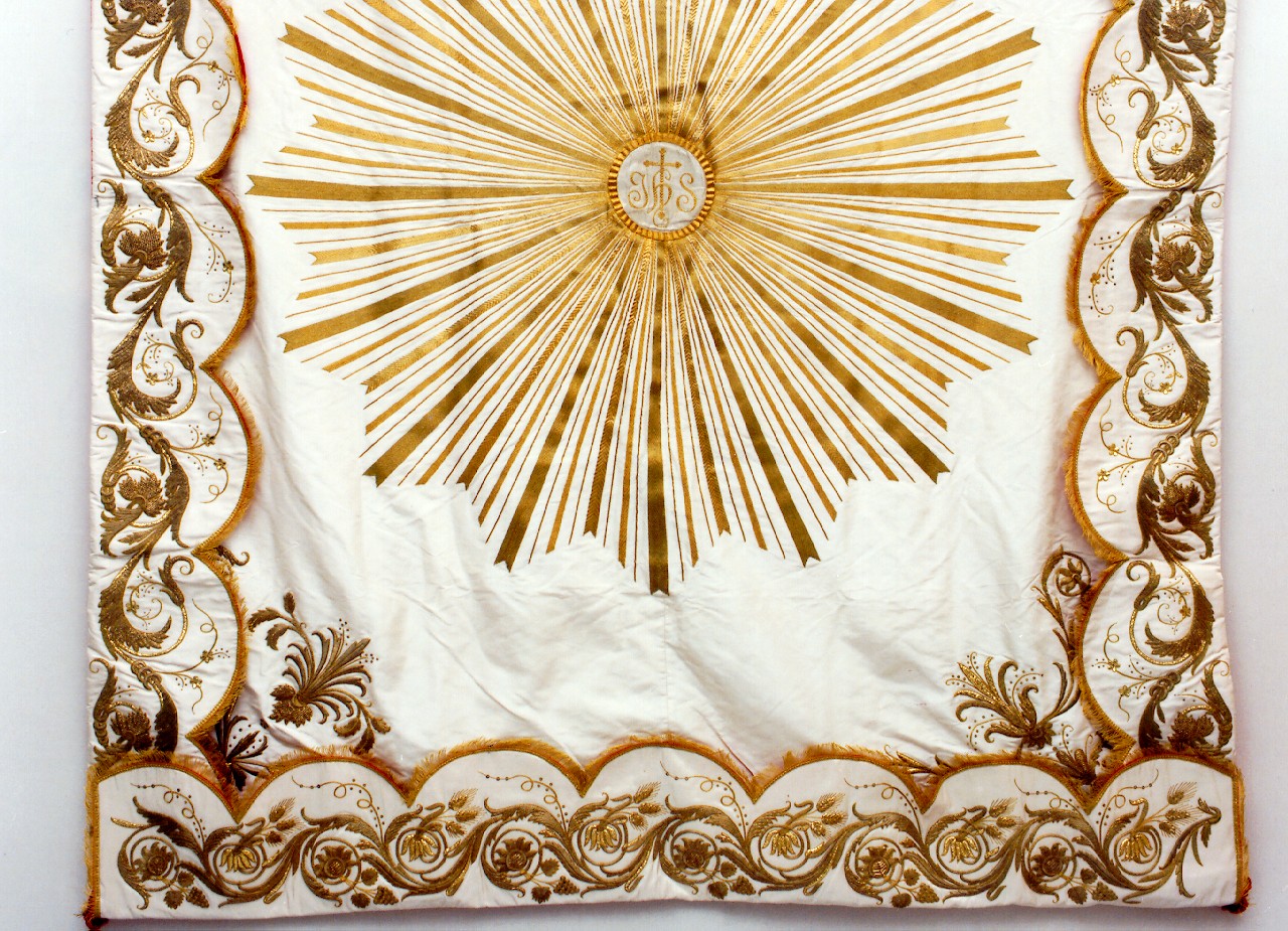 cielo di baldacchino processionale - manifattura siciliana (primo quarto sec. XX)