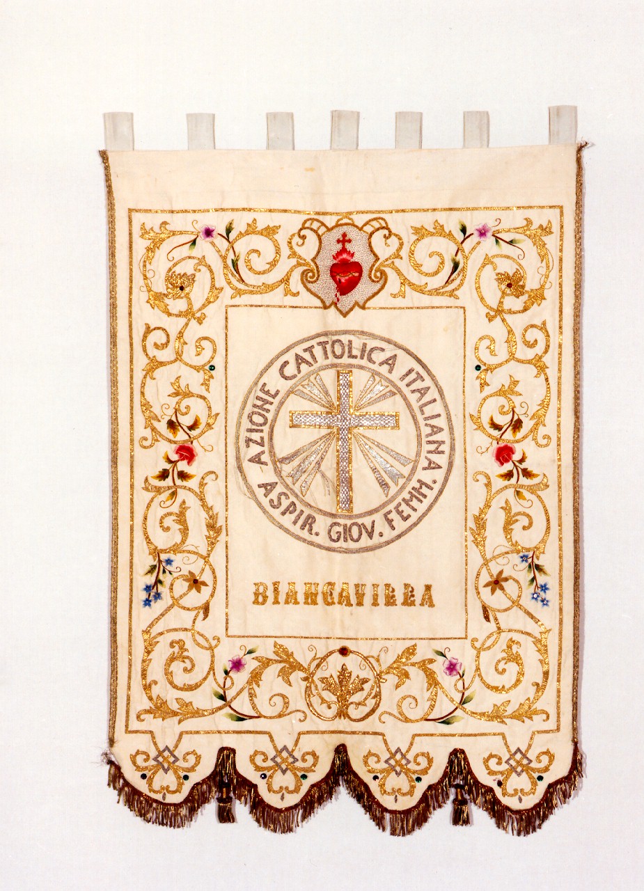 stendardo processionale - manifattura siciliana (sec. XX)