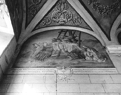 compianto sul Cristo morto (lunetta, elemento d'insieme) di Ademollo Luigi (sec. XIX)