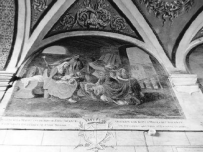 natività di Gesù (lunetta, elemento d'insieme) di Ademollo Luigi (sec. XIX)