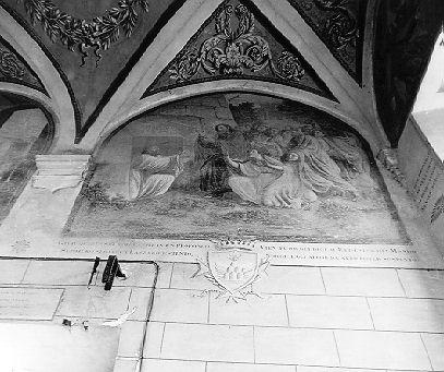 RESURREZIONE DI LAZZARO (lunetta, elemento d'insieme) di Ademollo Luigi (sec. XIX)