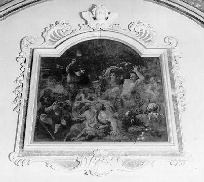 Cristo caccia i mercanti dal tempio (dipinto) di Carlini Alberico Clemente, Cortesi Pietro (secondo quarto sec. XVIII)