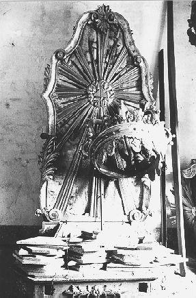 trono - ambito toscano (fine sec. XVIII)