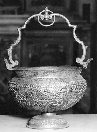 secchiello per l'acqua benedetta di Razzuoli Luigi (prima metà sec. XIX)