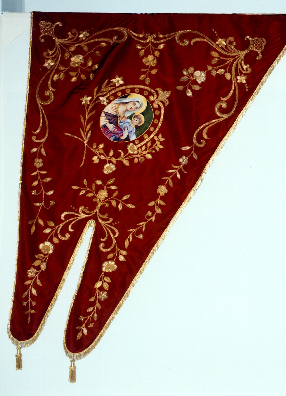 stendardo processionale - manifattura siciliana (sec. XX)