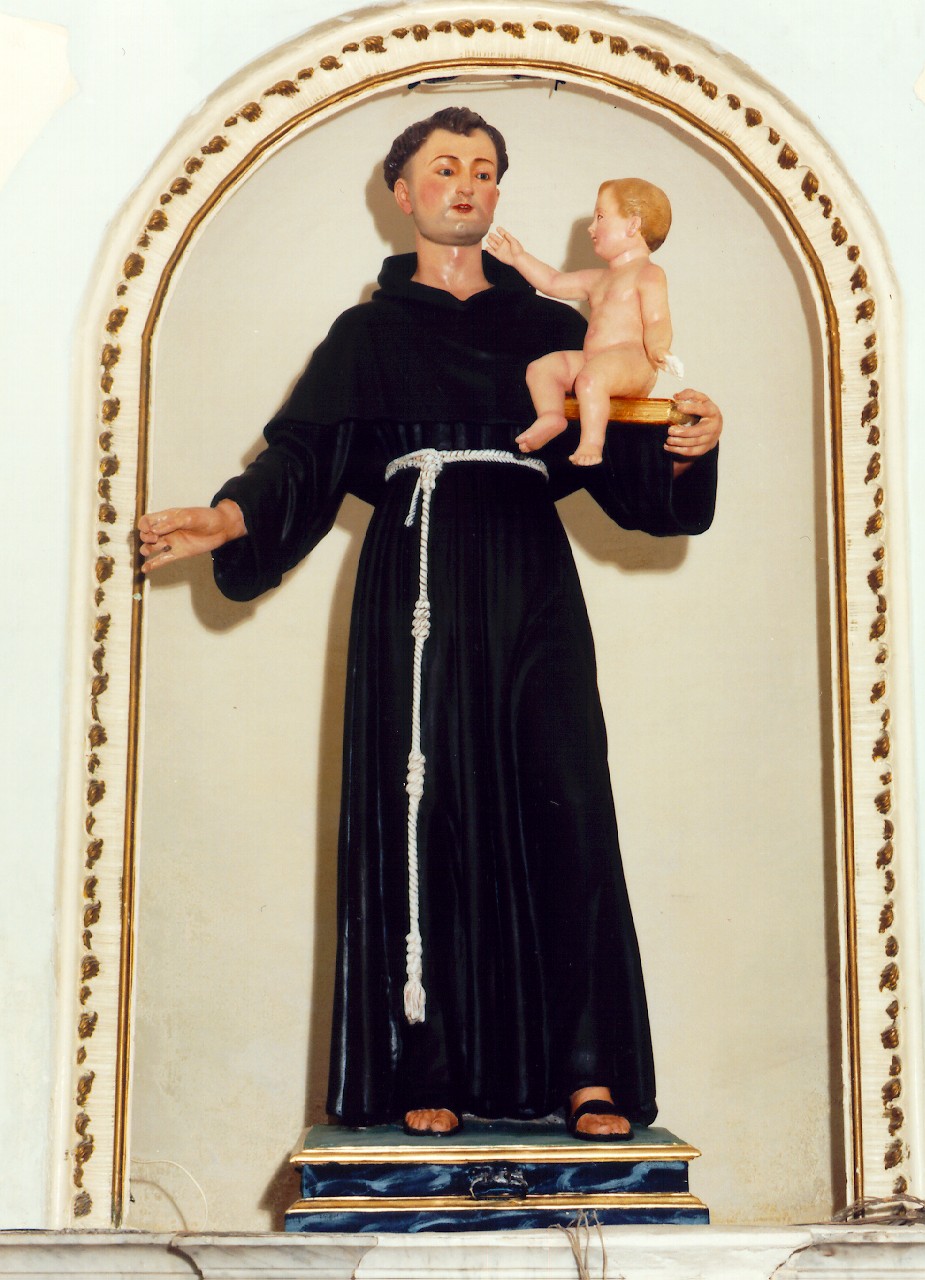 Sant'Antonio da Padova (statua) - ambito siciliano (primo quarto sec. XX)