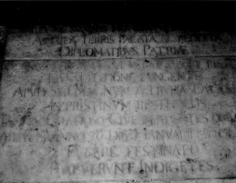 lapide - bottega toscana (sec. XVII)