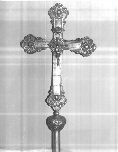 croce processionale - bottega toscana (sec. XIX)