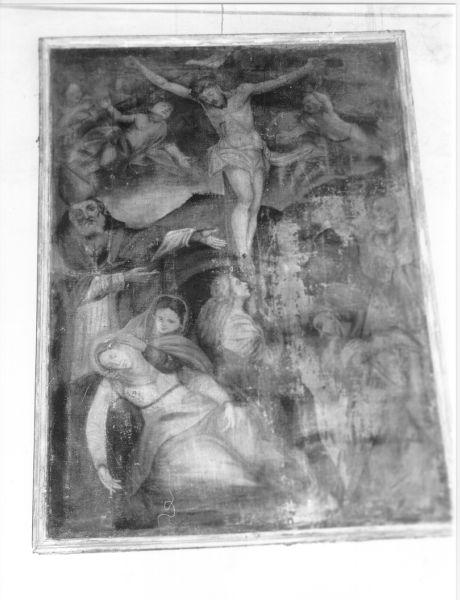 crocifissione di Cristo con la Madonna e Santa Maria Maddalena (dipinto) - ambito toscano (sec. XVIII)