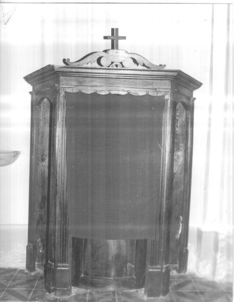 confessionale, serie - bottega toscana (fine/inizio secc. XVII/ XVIII)