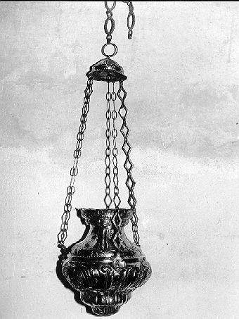 lampada pensile - bottega italiana (sec. XVIII)