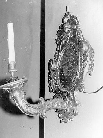 candeliere da parete, serie - ambito lunigianese (sec. XVIII)
