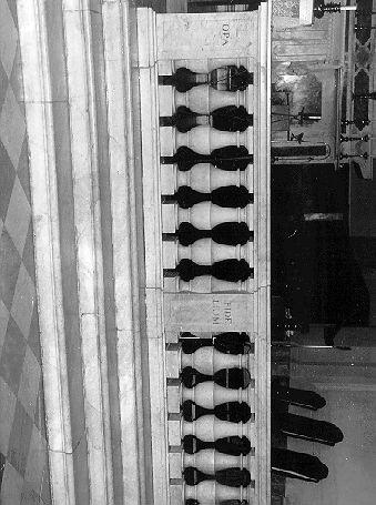 balaustrata, serie - bottega toscana (secc. XVIII/ XIX)