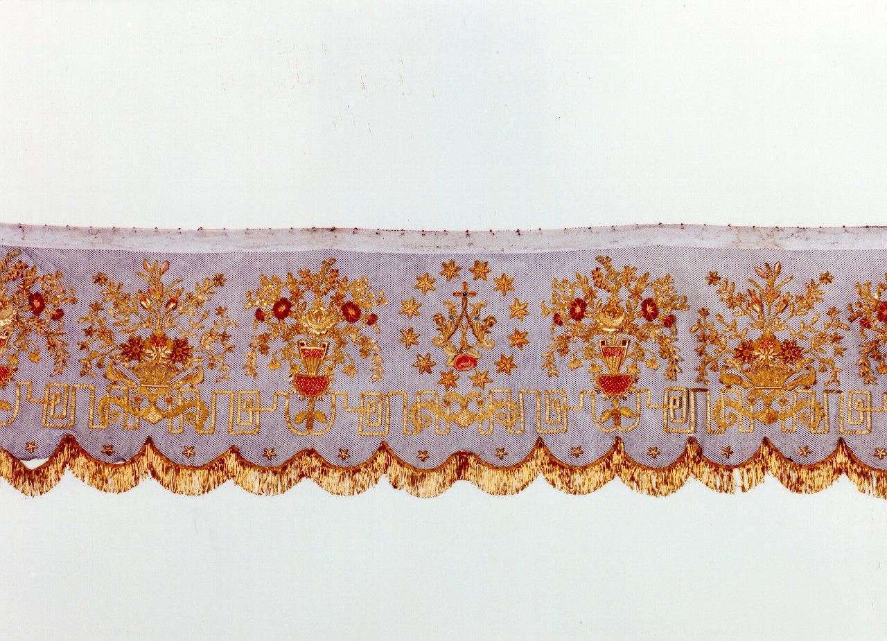 guarnizione di tovaglia d'altare - manifattura siciliana (sec. XIX)