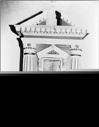 tabernacolo - a frontale architettonico - ambito lunigianese (sec. XIX)