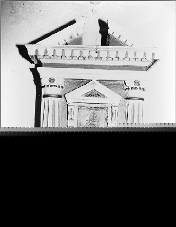tabernacolo - a frontale architettonico - ambito lunigianese (sec. XIX)