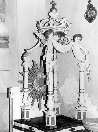 tronetto per esposizione eucaristica - ambito lunigianese (secc. XIX/ XX)