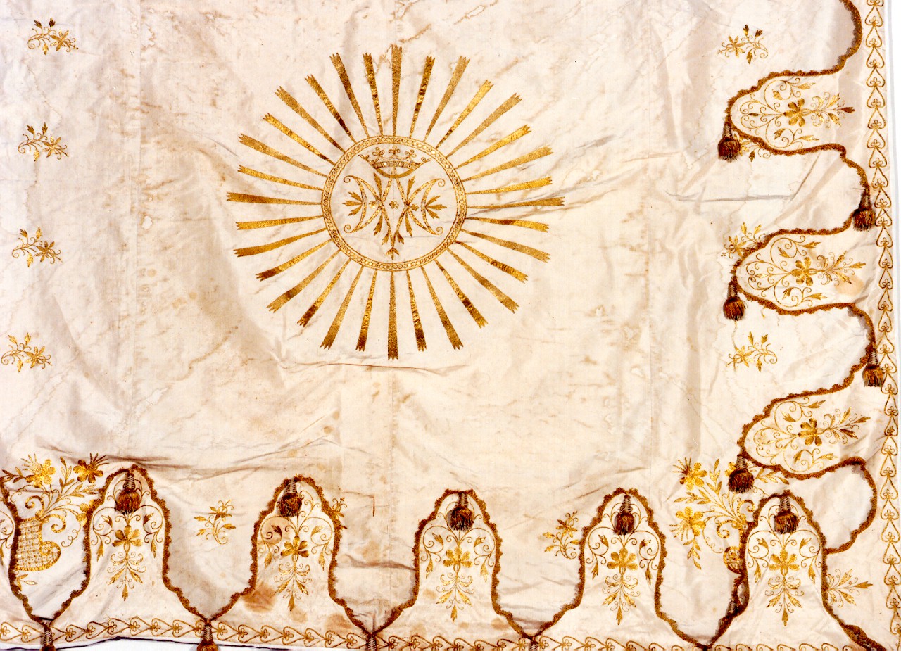 cielo di baldacchino processionale - manifattura siciliana (sec. XIX)