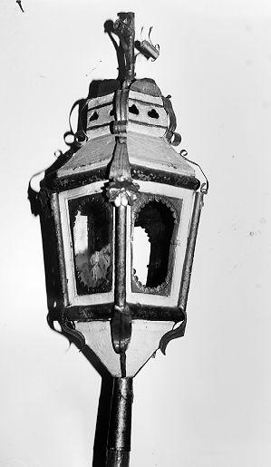 lanterna processionale, serie - bottega italiana (sec. XIX)