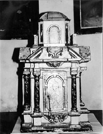 tabernacolo - a tempietto - bottega italiana (sec. XVIII)