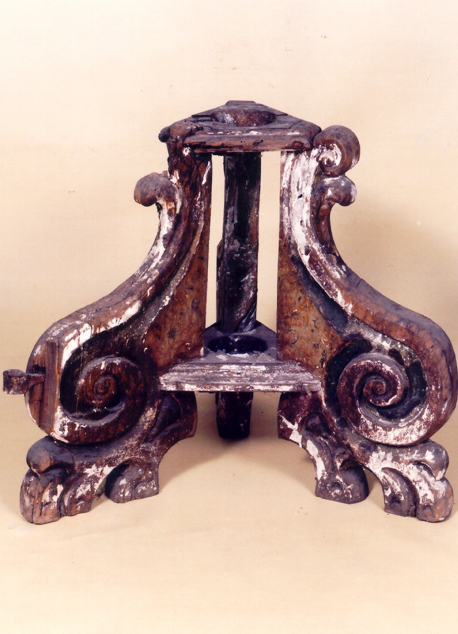 CANDELABRO PER IL CERO PASQUALE - produzione siciliana (Prima metà sec. XIX)