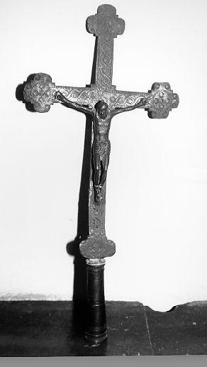 croce processionale - bottega italiana (secc. XVII/ XVIII)