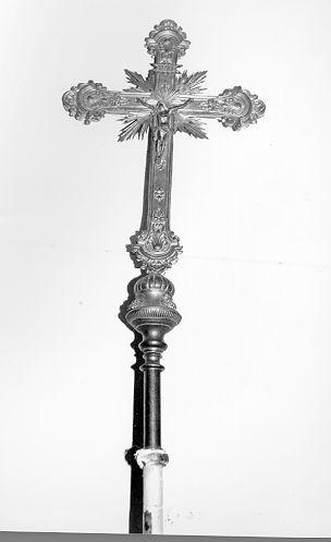 croce processionale - bottega italiana (sec. XIX)