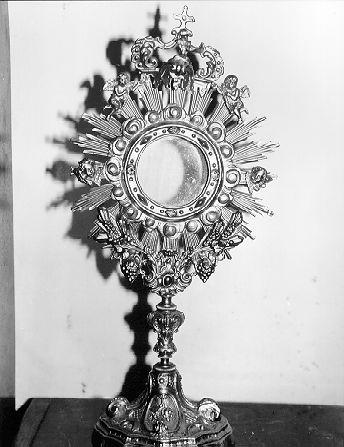 ostensorio - ambito lunigianese (secc. XVIII/ XIX)