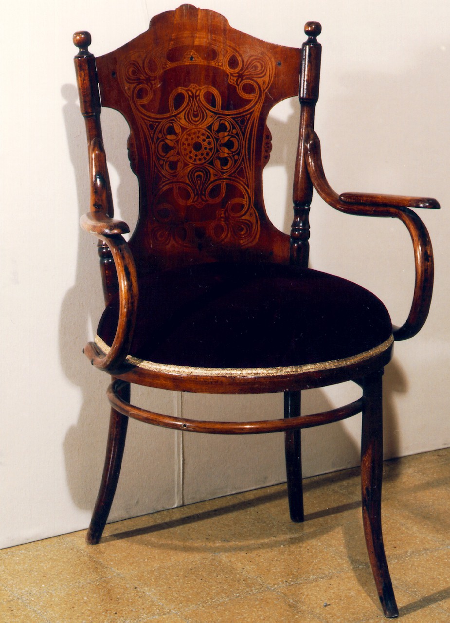 poltrona - produzione siciliana (fine sec. XIX)