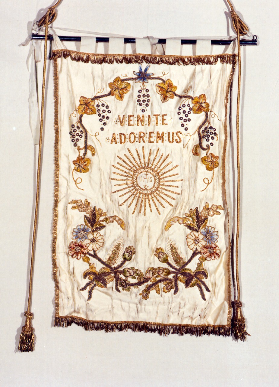 stendardo processionale - manifattura siciliana (Seconda metà sec. XIX)