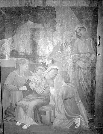 NASCITA DI MARIA VERGINE (dipinto) - ambito toscano (secc. XVIII/ XIX)