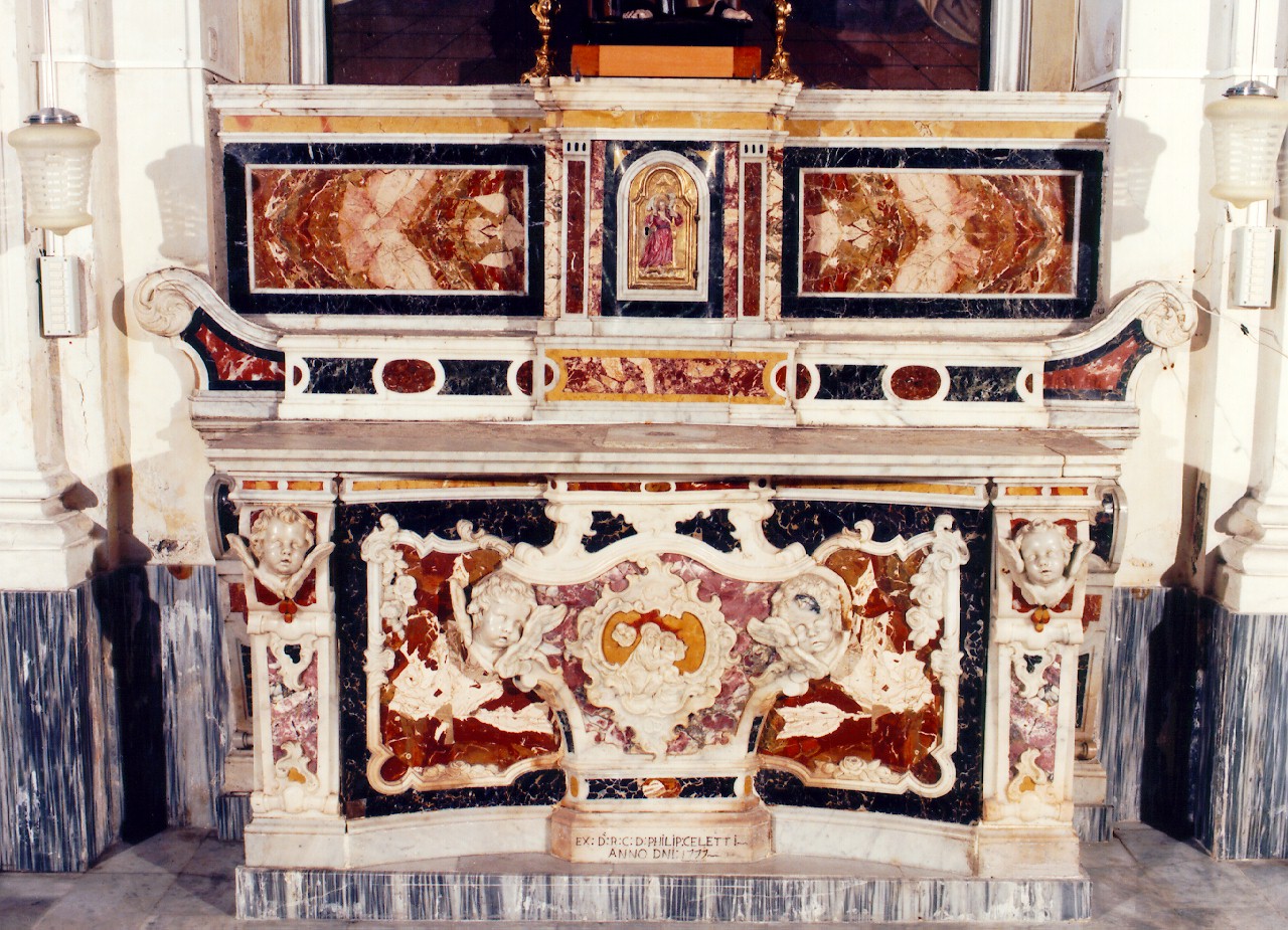 altare - a blocco - ambito siciliano (sec. XVIII)